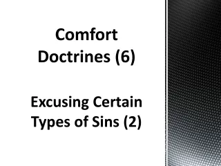 Comfort  Doctrines (6)