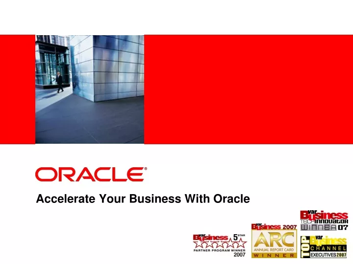accelerate your business with oracle