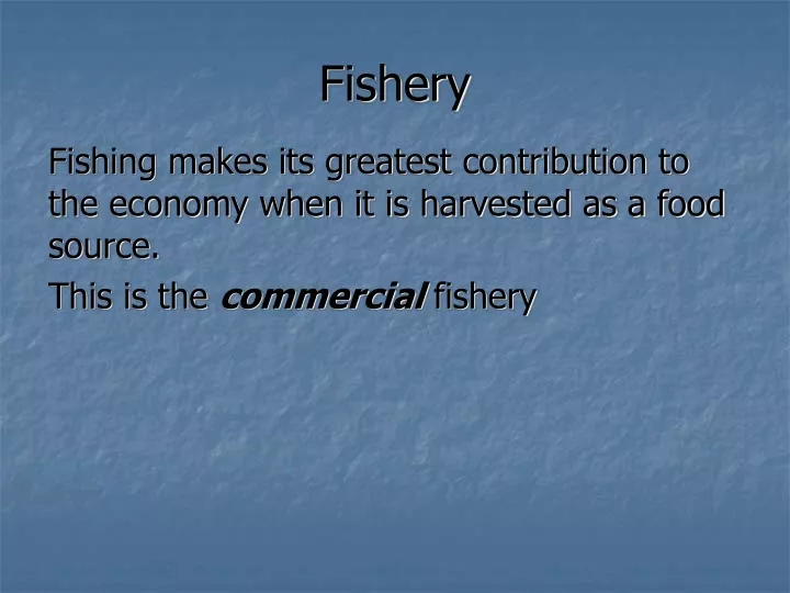 fishery