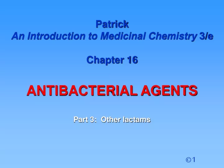 patrick an introduction to medicinal chemistry