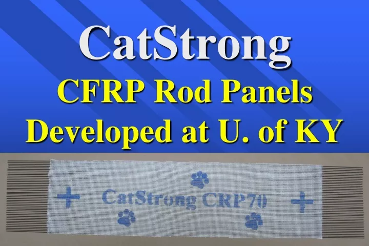 catstrong cfrp rod panels developed at u of ky