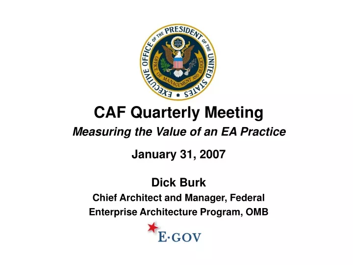caf quarterly meeting measuring the value