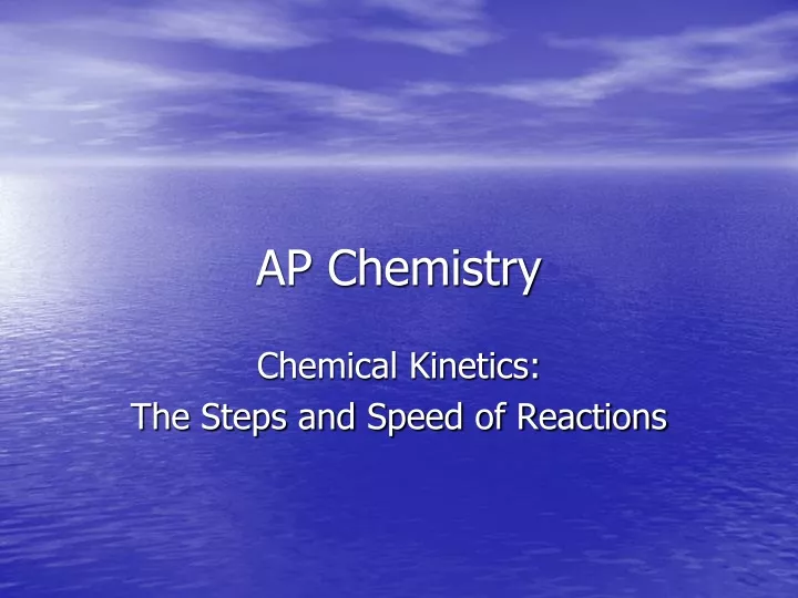 ap chemistry