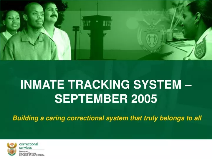 inmate tracking system september 2005
