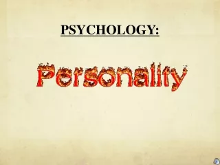 PSYCHOLOGY: