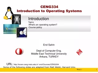 CENG334 Introduction to Operating Systems