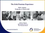 The Irish Pensions Experience TEEU Seminar - slide 1