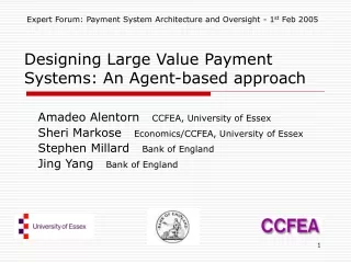 Designing Large Value Payment Systems: An Agent-based approach