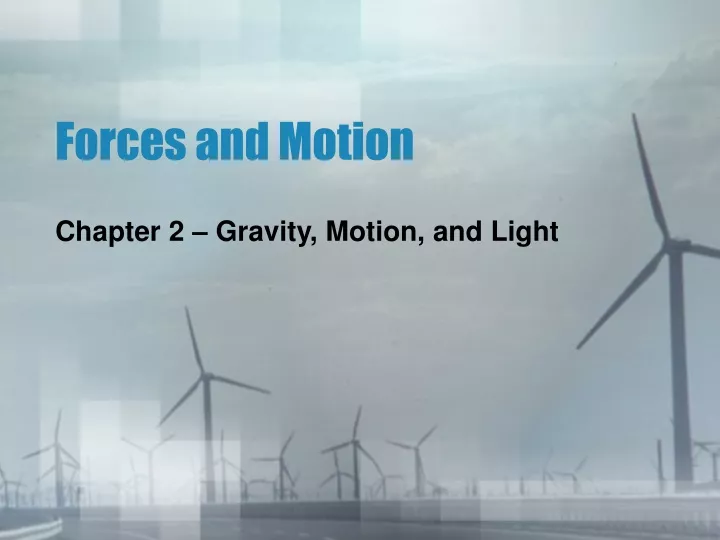 forces and motion