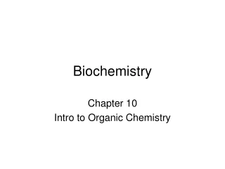 Biochemistry