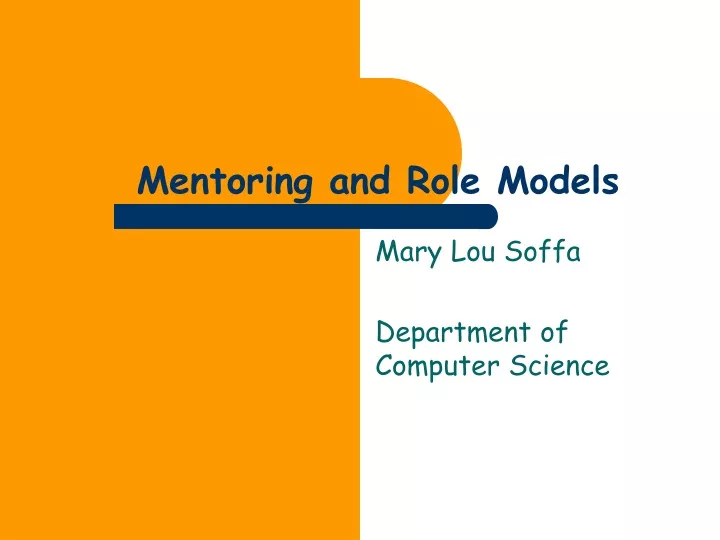 mentoring and role models
