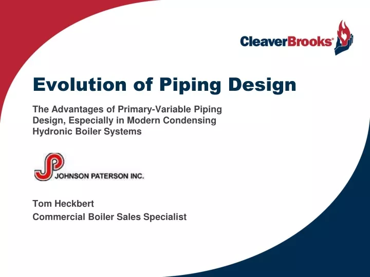 evolution of piping design