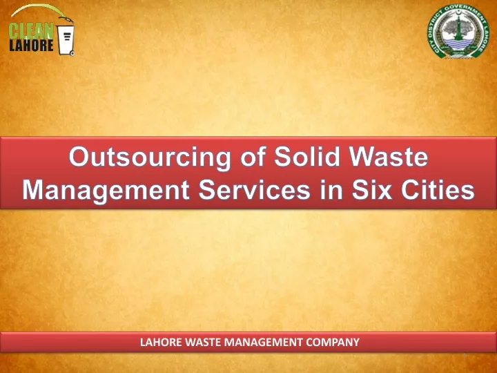outsourcing of solid waste management services