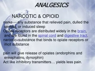 ANALGESICS