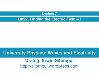 University Physics: Waves and Electricity