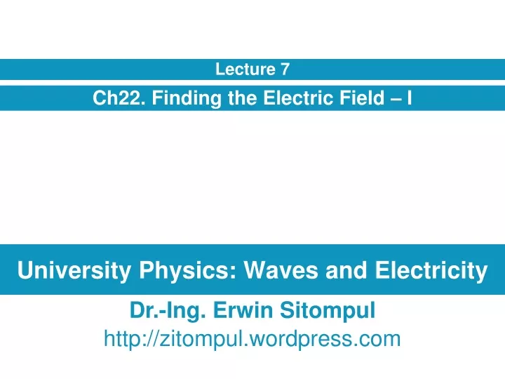 university physics waves and electricity