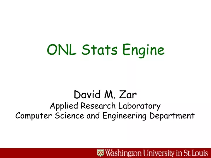 onl stats engine