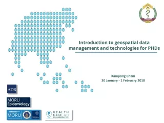 Introduction to geospatial data management and technologies for PHDs