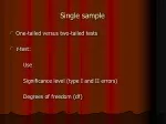 Single sample - slide 1