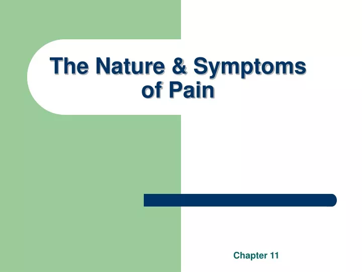 the nature symptoms of pain