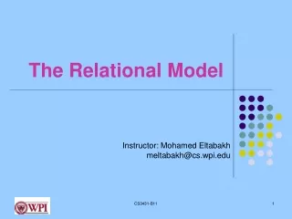 The Relational Model