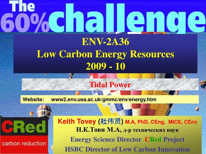 env 2a36 low carbon energy resources 2009 10