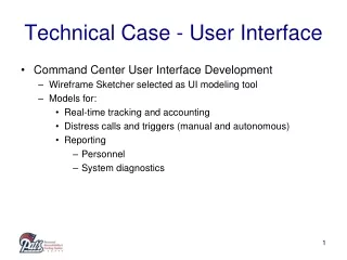 Technical Case - User Interface