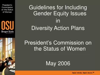 President’s Commission on the Status of Women