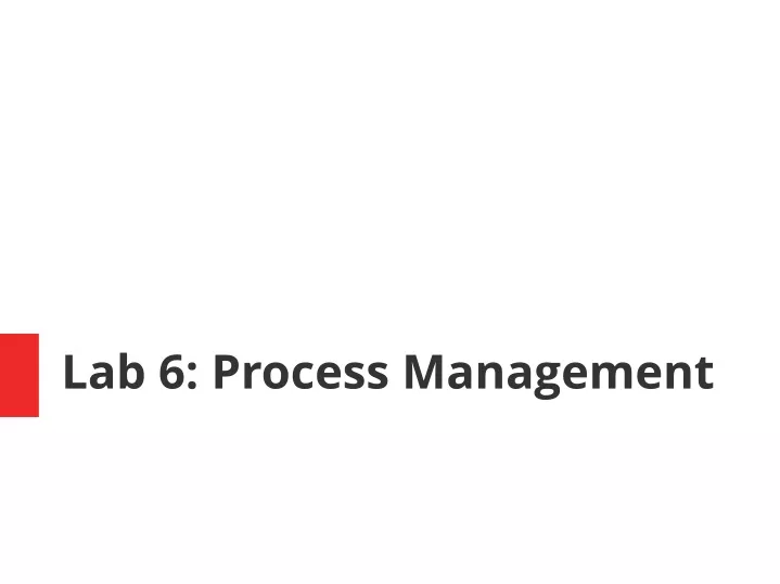 lab 6 process management