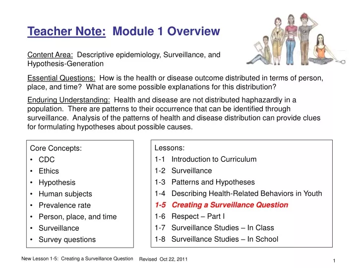 teacher note module 1 overview content area