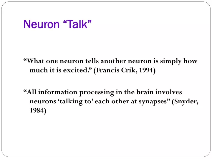 neuron talk