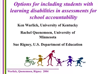 Options for including students with learning disabilities in assessments for school accountability