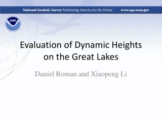 Evaluation of Dynamic Heights on the Great Lakes