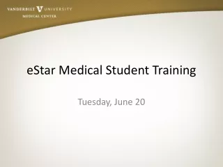 eStar Medical Student Training