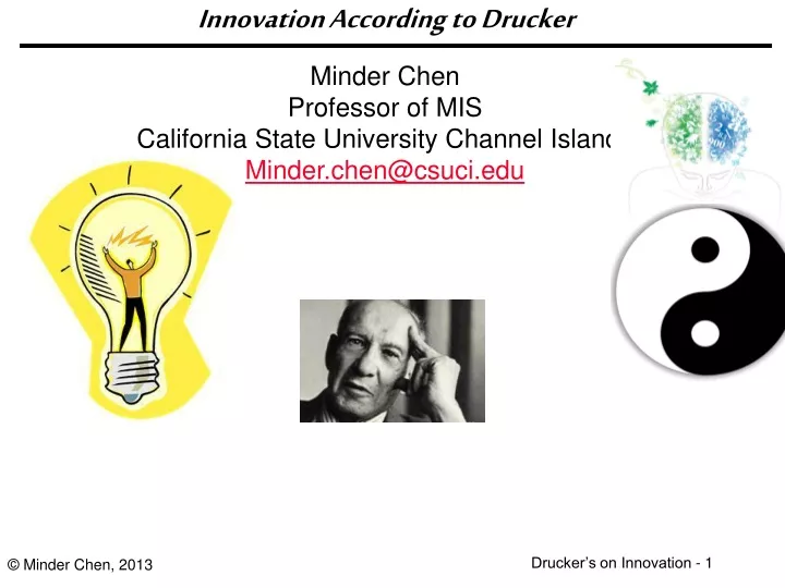 innovation according to drucker