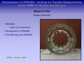 Development of ORRUBA - an Array for Transfer Measurements at the HRIBF for Nuclear Astrophysics