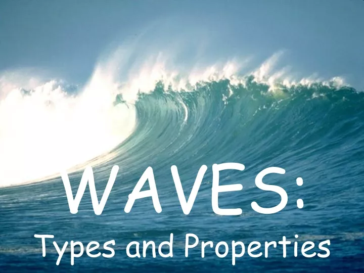 waves types and properties