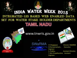 INTEGRATED  GIS  BASED  WEB  ENABLED  DATA  SET  FOR  WATER  STAKE  HOLDER DEPARTMENTS