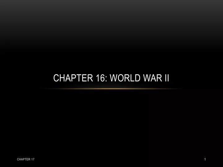 chapter 16 world war ii