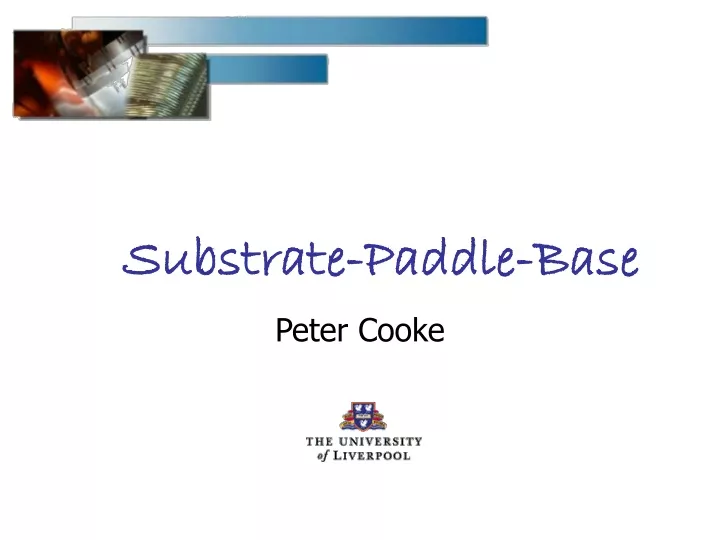 substrate paddle base