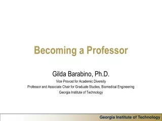 Becoming a Professor