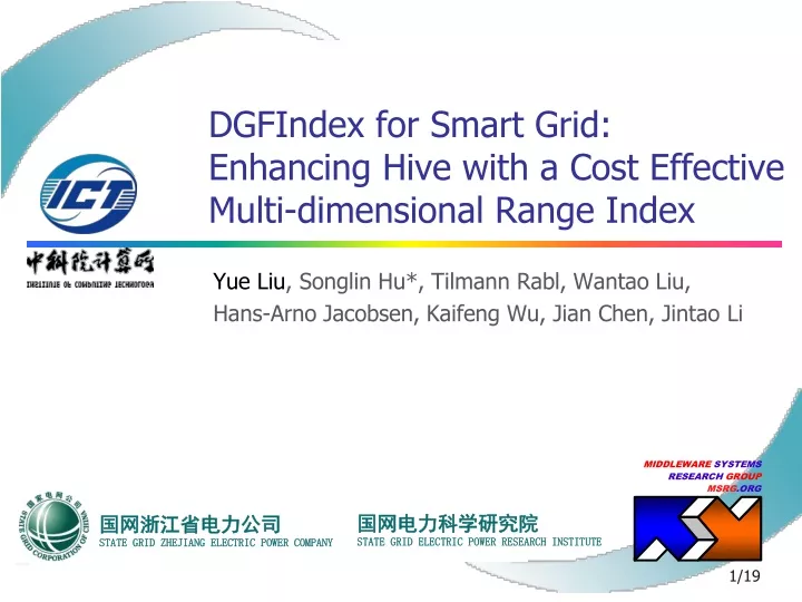 dgfindex for smart grid enhancing hive with a cost effective multi dimensional range index