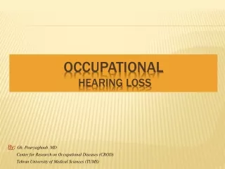 Occupational  HEARING LOSS