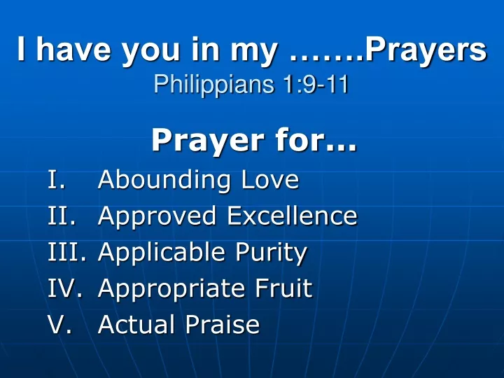 i have you in my prayers philippians 1 9 11