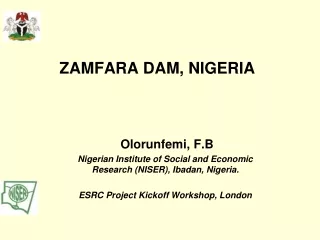 ZAMFARA DAM, NIGERIA