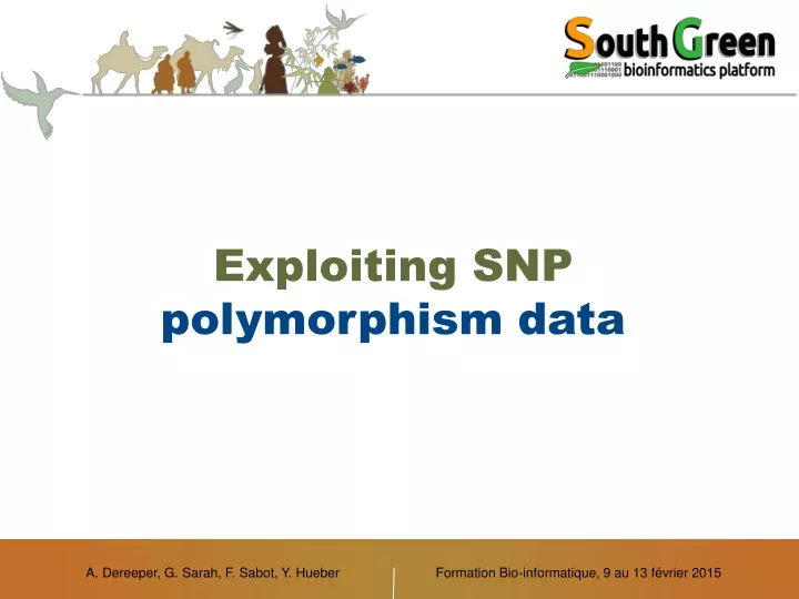 exploiting snp polymorphism data