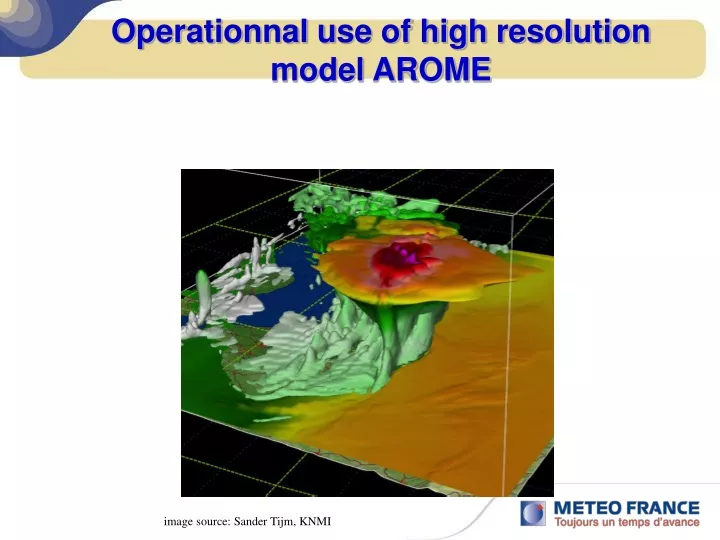 operationnal use of high resolution model arome