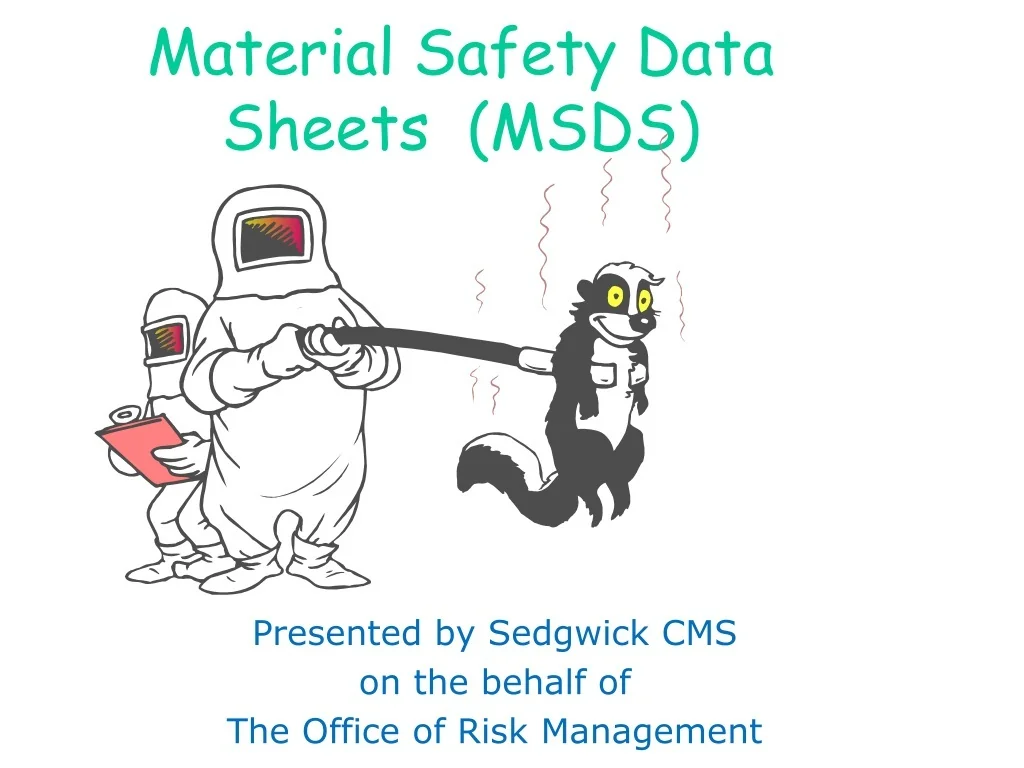 Ppt Comprehensive Guide To Material Safety Data Sheets Msds