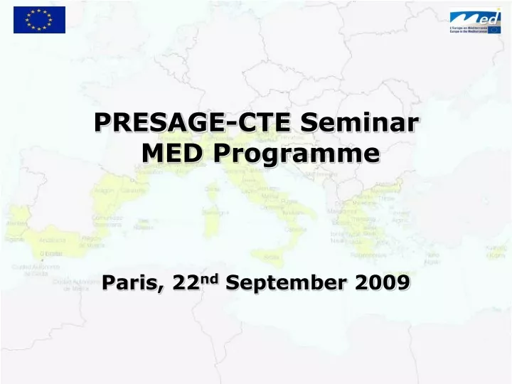 presage cte seminar med programme paris
