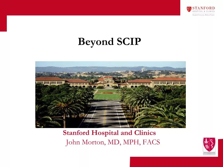 beyond scip stanford hospital and clinics john